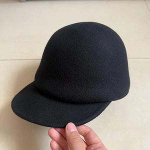 Casquette en feutre de laine, chapeau de baseball d'hiver pour femmes et hommes, style équestre, motif uni, pour le quotidien et les tenues décontractées - Product Image 3