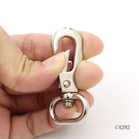 Fournisseur professionnel de crochets à ressort métalliques, mousqueton ovale pivotant à charge lourde, mousqueton à ressort en métal de 19 mm