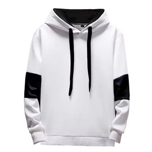 เสื้อฮู้ดแบบสวมหัวไหล่โอเวอร์ไซส์สำหรับผู้ชายเสื้อมีฮู้ดแบบสวมหัวเปิดไหล่ไซส์ใหญ่พิเศษแนวสตรีท - Product Image 1