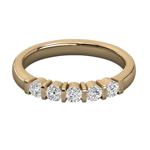 Anillo de Diamante Solitario Brillante en Oro de 9K - Product Image 2