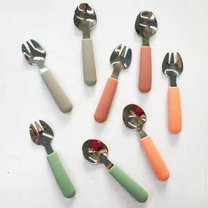 Ensemble cuillère et fourchette en acier inoxydable de haute qualité pour les cadeaux d'affaires couverts de qualité pour servir des aliments en résine handel - Product Image 2