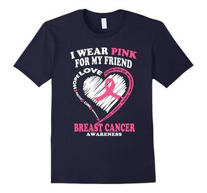 T-shirts uniques et respirants pour la sensibilisation au cancer du sein pour hommes et femmes, espoir et courage en rose pour chaque parcours - Product Image 4