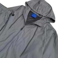 Chándal personalizado para hombre, conjunto de nailon cortavientos, chándales deportivos para correr con cremallera completa para hombre