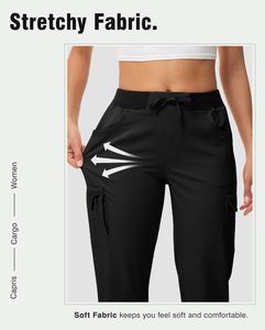 กางเกงคาร์โก้ของผู้หญิงกางเกงผ้า OEM สไตล์สำหรับฤดูร้อนใส่สบายพร้อมโลโก้ออกแบบได้ตามที่ต้องการ - Product Image 4