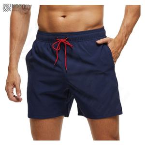 Shorts Deportivos de Gimnasio para Hombre, con Logotipo Personalizado, Secado Rápido, Color Sólido, Transpirables, Cintura Media, Estilo Casual para Playa y Natación - Product Image 2