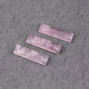 Piedra preciosa suelta de 6x23mm de cuarzo rosa Natural más vendida para hacer pendientes de gota hechos a mano de Plata de Ley 925 - Product Image 6