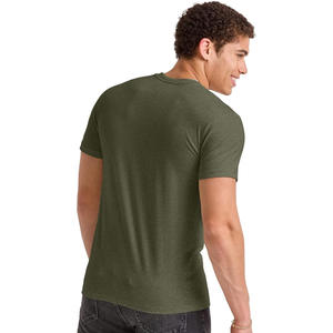 T-shirt pour homme à imprimé graphique, manches courtes, coton, col rond, coupe ajustée, uni, léger, doux, décontracté, tendance, moderne, quotidien - Product Image 1