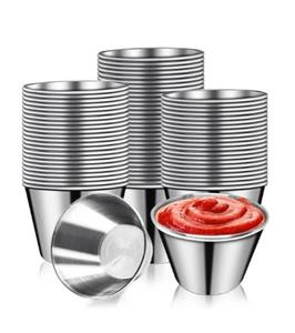 Hot Sale Stainless Steel Dipping Sauce <b>Cup</b>, Metal dipping sauce <b>cup</b>, Steel dipping <b>cup</b>, Metallic sauce bowl, Sauce server <b>cup</b> - Product Image 6