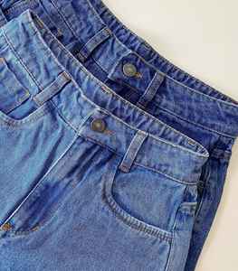 Pantalones cortos de mezclilla de algodón 100% personalizados de alta calidad unisex con logotipo personalizado - Product Image 6