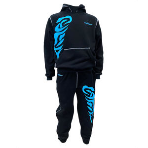 Conjunto de Sudadera con Capucha de Algodón para Hombre con Logotipo Personalizado, Conjunto Deportivo Informal con Costuras en Contraste, Chándal Deportivo para Correr - Product Image 1