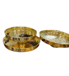 Modern gold plated Fruit Bowl for Kitchen <b>Countertop</b>/Decorative brass Polished fruit bowl for Party for Fresh Fruit Display - Product Image 6