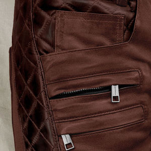 Pantalones Casuales de Cuero Genuino de la Mejor Calidad, Cintura Elástica, Tela de Lona, Impermeables, Transpirables y Ligeros - Product Image 5