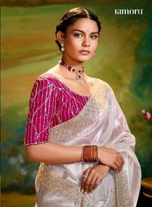 Royal Heavy Designer Handwork Saree Collection Exquisite Couture Sarees with Intricate Embroidery & Ornate Zari <b>Detailing</b> Cheap - Product Image 2