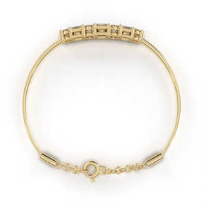 Bracelet en or 18 carats avec diamants de laboratoire - Élégant et éblouissant - Product Image 4