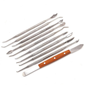 Ensemble d'outils de sculpture en cire dentaire en gros, acier inoxydable, manuel, réutilisable, haute qualité, quantité en vrac - Product Image 1