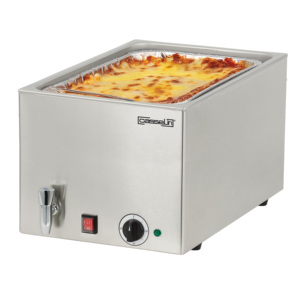 GN 1/1-200 mm Double Boiler Bain-Marie with <b>Drain</b> Tap - Product Image 1