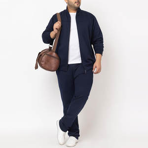 ชุดกีฬาสองชิ้นสำหรับผู้ชายชุดวอร์มใส่วิ่งออกกำลังกายชุดวอร์มสีพื้นสำหรับผู้ชายโลโก้แบบออกแบบได้ตามที่ต้องการ - Product Image 5