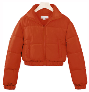 2024 nouveau Logo personnalisé de haute qualité dame manteau femmes doudoune avec bulle haut court doublure en Nylon matelassé - Product Image 5