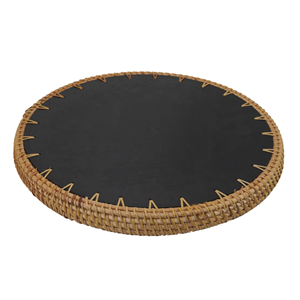 ถาดหวายเวียดนามขายส่ง ฝังมุก ประดับตกแต่ง ถาดเสิร์ฟมุก สำหรับเทศกาลรอมฎอน อีด ของตกแต่งบ้าน งานฝีมือ - Product Image 5