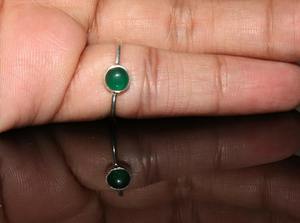 Anillo de Boda Clásico Hecho a Mano con Ónix Verde y Plata 925, Chapado en Oro, Regalo para Ella, Certificado por Terceros - Product Image 4