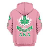 Divine Nine Greek Custom Premium Quality Eco-Friendly Chenille Embroidery Breathable Cotton Fleece 300-500 GSM Winter Front