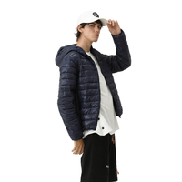 LULUSEN Veste matelassée Slim Fit de créateur personnalisée pour hommes Manteau matelassé avec capuche avec logo OEM Manteau matelassé gonflé pour le printemps