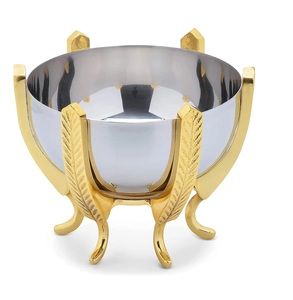 Tazones de Metal Ecológicos de Diseño Moderno con Acabado Dorado, Tazones Decorativos para Servir Frutas, Uso Doméstico para Proveedores Mayoristas - Product Image 2