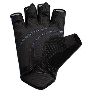 Lightweight-Comfortable Blue <b>Black</b>-Color Patchwork Breathable Custom Designed Half-Finger Fishing <b>Gloves</b> - Product Image 5