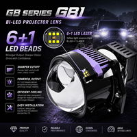 Projecteur LED 3 pouces, lentille de projecteur bi-LED, feux de croisement/route, phares laser bi-LED H4 H7 12V, amélioration des éclairages automobiles