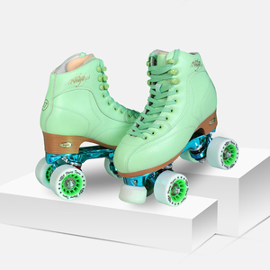 Giày trượt patin cho nữ Giày trượt patin cổ điển có bánh xe bằng nhôm Giày trượt băng bằng bánh xe PU - Product Image 1