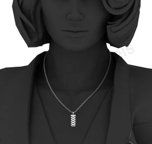 Pendentif en forme de cœur en argent sterling véritable 37x13mm classique de qualité supérieure cadeau de fête à la mode élégant plaqué or - Product Image 5