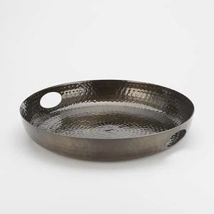 Plateau de service en aluminium martelé exquis pour biscuits et boissons Plateau le plus vendu de qualité supérieure à vendre au meilleur prix - Product Image 1