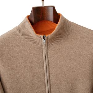 Nuevo Producto, Sudadera de Punto de Lana para Hombre, Cuello Alto a Media Altura con Cremallera de Doble Cara, Otoño Invierno, Ropa Casual para Hombre - Product Image 4