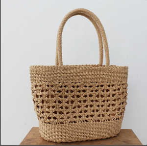 Bolsa de Playa de Paja de Gran Capacidad Bolsas de Playa de Macramé de Ganchillo Directo de Proveedor Indio - Product Image 2