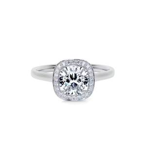 10k jaune Rose et or blanc plaqué mariage et bague de fiançailles coussin coupe laboratoire cultivé diamant fête idée cadeau - Product Image 2