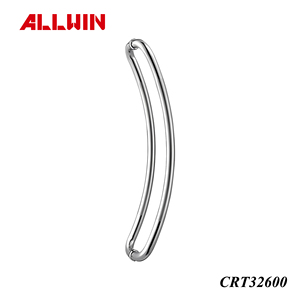 มือจับประตูหน้าต่างสแตนเลสแบบติดกระจกทรงเหลี่ยมมุมโค้งมนสำหรับโรงแรม - Product Image 4