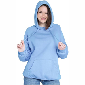เสื้อฮู้ดไหมพรมผู้หญิงแบบใหม่ล่าสุดสำหรับฤดูหนาว ผ้าฝ้าย 100% แขนยาว ทรงหลวม โอเวอร์ไซส์ ไซส์พลัส รับผลิตแบรนด์ส่วนตัว - Product Image 1
