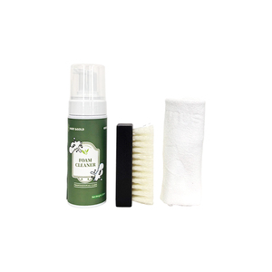 Kit de nettoyage tout-en-un pour <span class=keywords><strong>chaussures</strong></span> et chapeaux, spray mousse puissant avec brosse à poils doux pour baskets et couvre-chefs, lot de 2 - Product Image 3