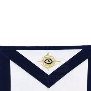 Delantal Masónico Artesanal de Primera Calidad, Nuevo, para Logia Azul, Proveedor de Bordados Masónicos - Product Image 4