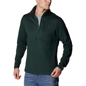 Jersey de lana con cremallera de cuarto para hombre con estilo tejido a mano ligero transpirable para todas las estaciones gran ropa de invierno - Product Image 3