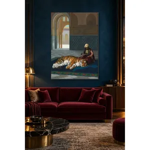 Impression sur toile Fida Grme Tigre et son garde - Product Image 5