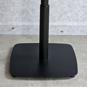 Minstalist Vintage-Style Square Coffee <b>Table</b> 60x60cm <b>Adjustable</b> Iron Frame Durable Sintered Stone Top Powder-Coated CFD68207 - Product Image 5