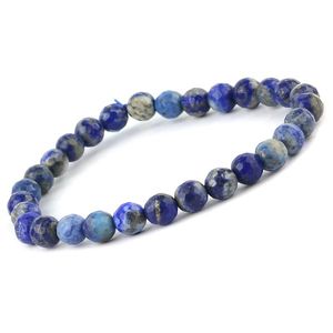Pulsera de Piedra de Cristal Natural con Cuentas Facetadas de 6mm, Joyería de Energía Curativa - Product Image 1
