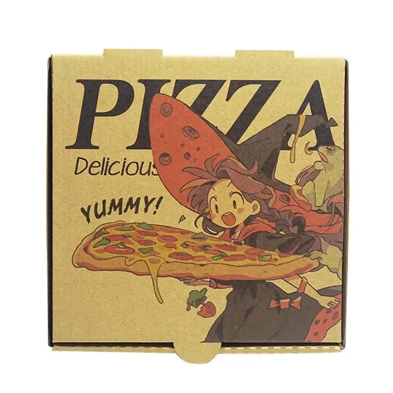 Дешевая портативная многоразовая Гофрированная коробка для пиццы