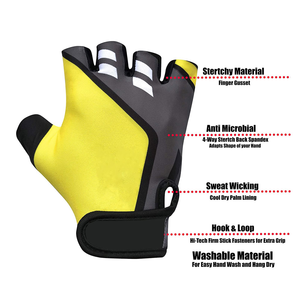 Guantes de Gimnasio Transpirables, Impermeables, Ligeros, Cómodos y Antideslizantes de Cuero, Color Personalizable, Nueva Llegada - Product Image 3