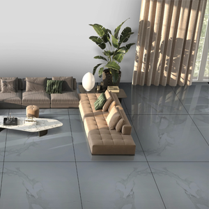 กระเบื้องปูพื้นพอร์ซเลนหรูหราทันสมัย1200X1200MM เคลือบเงาสำหรับโรงแรมวิลล่ากระเบื้องพอร์ซเลน - Product Image 1