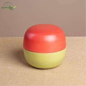 Bol en bambou filé enduit de couleur, design classique fait à la main, écologique, léger, non toxique, jetable pour un usage domestique - Product Image 5