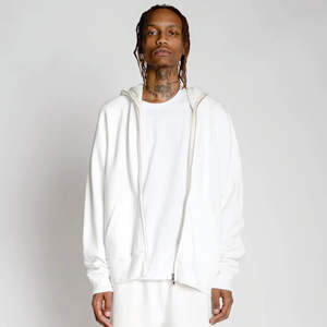 80% Cotton 20% Polyester Dropped Shoulders Pullover Style Cross Over Neckline Vintage <b>Black</b> Oversized <b>Hoodie</b> - Product Image 4