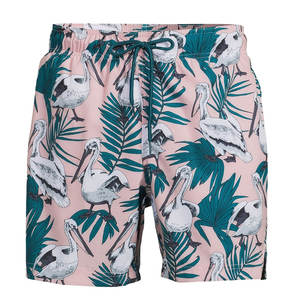 กางเกงว่ายน้ำขาสั้นสำหรับผู้ชาย,กางเกงชายหาดพิมพ์ลายฮาวายออกแบบได้ตามต้องการ - Product Image 5