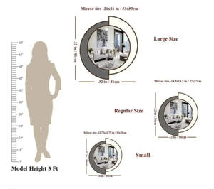Miroir de vanité décoratif moderne en bois de haute qualité pour chambre à coucher, salon, appartement, bureau, immeuble - Product Image 6